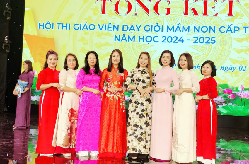  Hội thi giáo viên dạy giỏi cấp học mầm non – Trường mầm non Đông Sơn